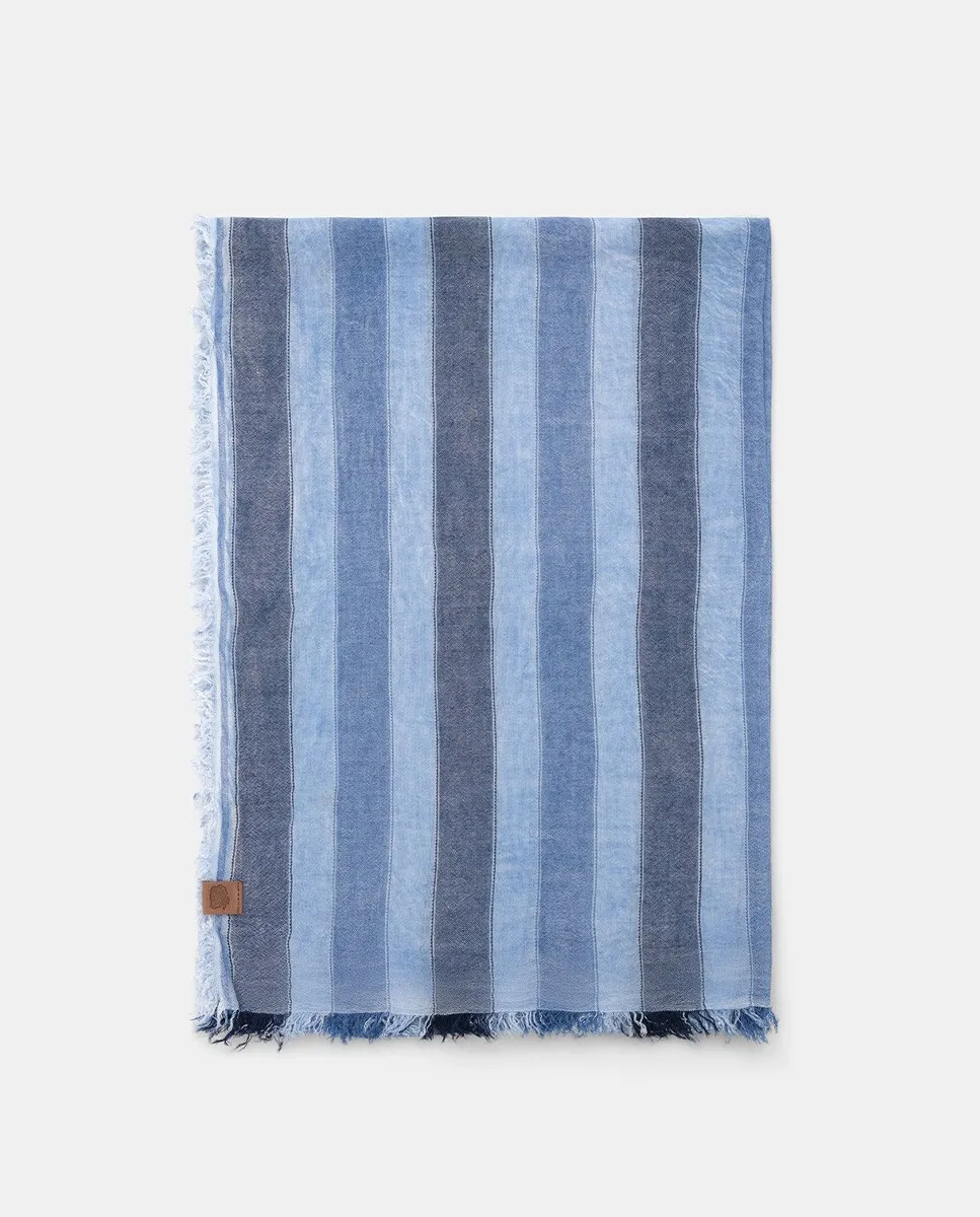 Мужской шарф с вертикальными полосками Lottusse, синий
Мужской шарф с вертикальными полосками Lottusse, синий