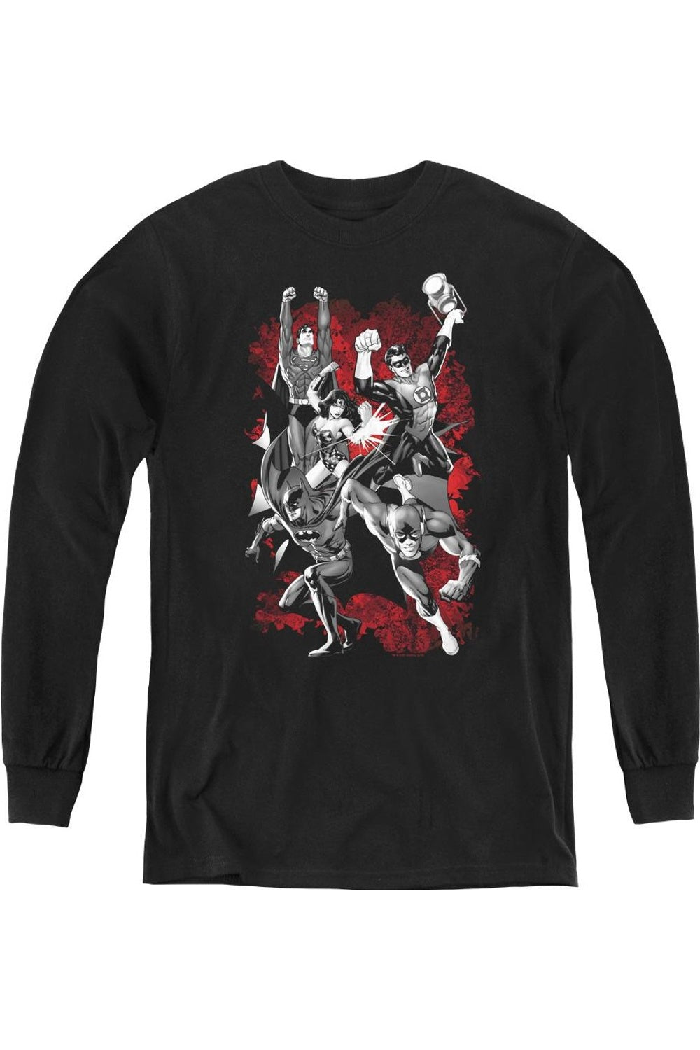 Футболка с длинным рукавом Justice League of America Explosion Youth Gildan, черный
Футболка с длинным рукавом Justice League of America Explosion Youth Gildan, черный