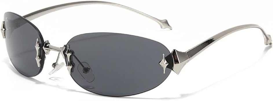 Женские овальные солнцезащитные очки без оправы. Защита от солнца для путешествий и вождения на открытом воздухе. Солнцезащитные очки с защитой от УФ-излучения PRSTNN, C2
Женские овальные солнцезащитные очки без оправы. Защита от солнца для путешествий и вождения на открытом воздухе. Солнцезащитные очки с защитой от УФ-излучения PRSTNN, C2