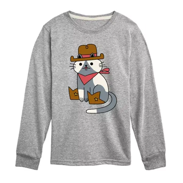 Футболка с длинным рукавом для мальчиков 8-20 лет с принтом ковбойского кота Licensed Character, серый
Футболка с длинным рукавом для мальчиков 8-20 лет с принтом ковбойского кота Licensed Character, серый