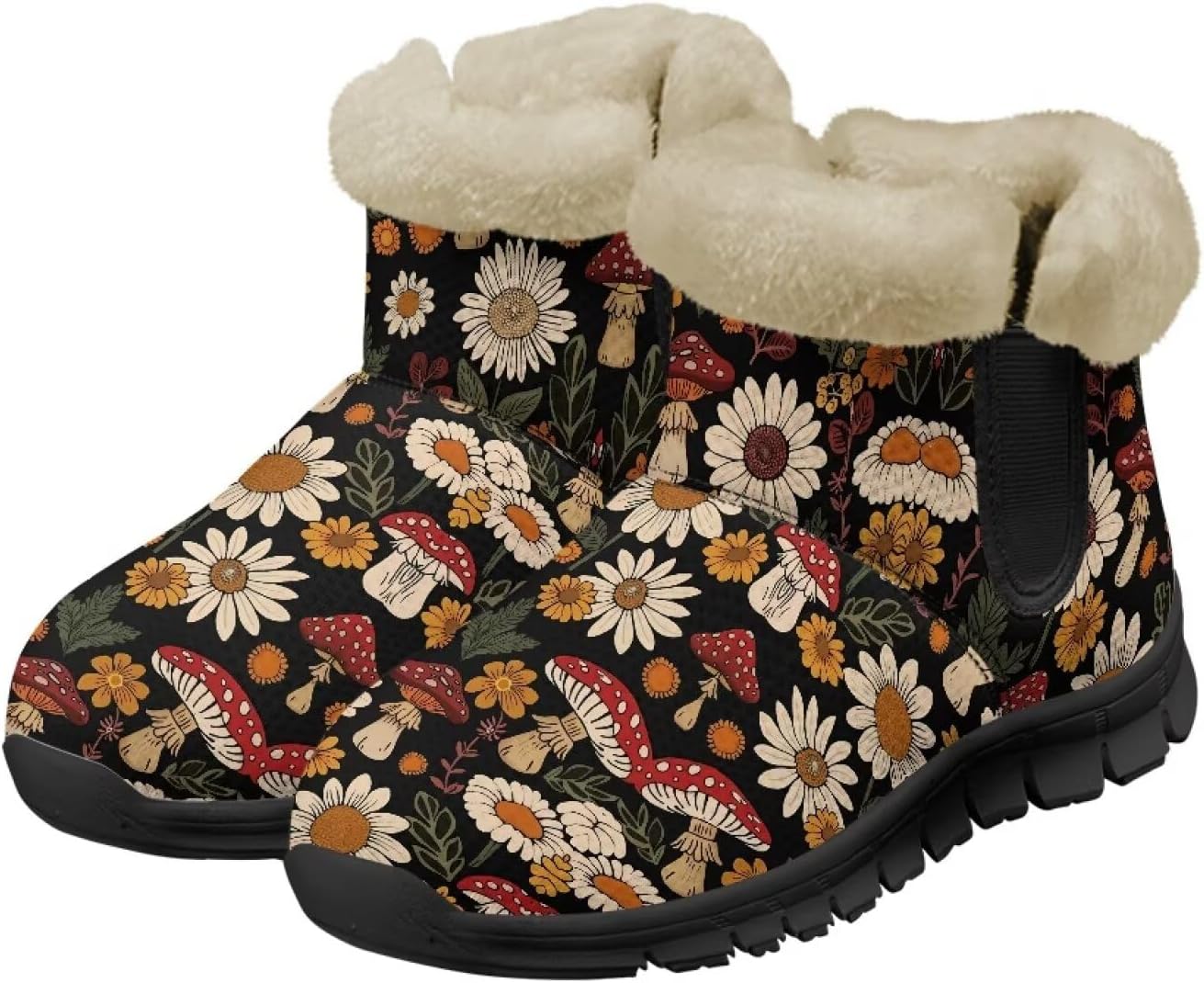 Зимние ботинки Noprint для женщин и мужчин, снегоступы с меховой подкладкой, зимние туфли на липучке, ботильоны для прогулок на улице Noprintge, Mushroom Daisy
Зимние ботинки Noprint для женщин и мужчин, снегоступы с меховой подкладкой, зимние туфли на липучке, ботильоны для прогулок на улице Noprintge, Mushroom Daisy