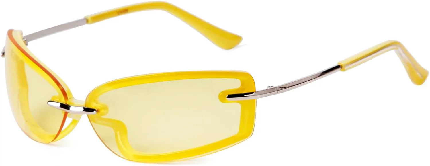 Модные прямоугольные солнцезащитные очки в стиле Y2K для женщин и мужчин, дизайнерские солнцезащитные очки в стиле ретро 90-х с обтекаемой оправой VIA LEECA, Yellow
Модные прямоугольные солнцезащитные очки в стиле Y2K для женщин и мужчин, дизайнерские солнцезащитные очки в стиле ретро 90-х с обтекаемой оправой VIA LEECA, Yellow