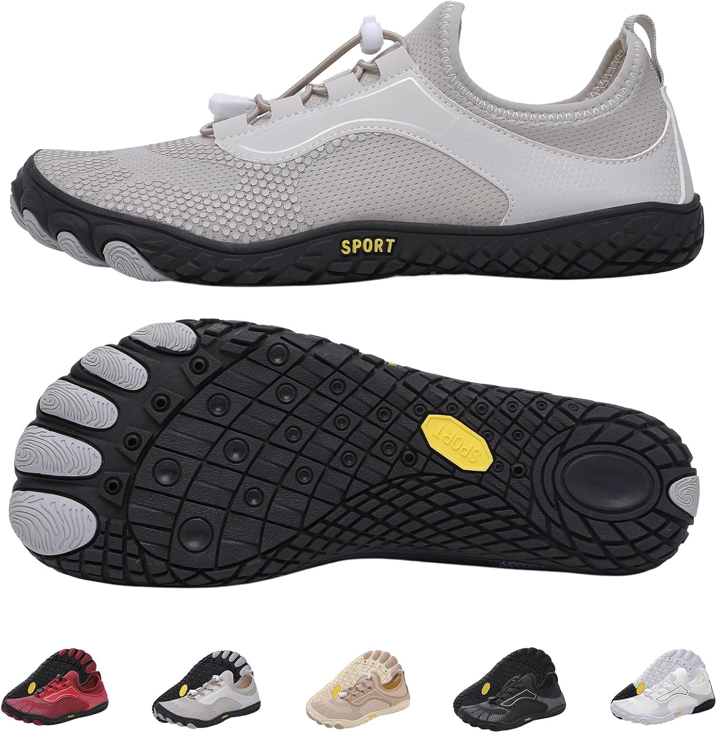 Кроссовки для пеших прогулок женские и мужские, здоровая и нескользящая обувь для воды для женщин и мужчин, кроссовки с широким носком, унисекс, для пляжа и бассейна Kiyenus, серый
Кроссовки для пеших прогулок женские и мужские, здоровая и нескользящая обувь для воды для женщин и мужчин, кроссовки с широким носком, унисекс, для пляжа и бассейна Kiyenus, серый