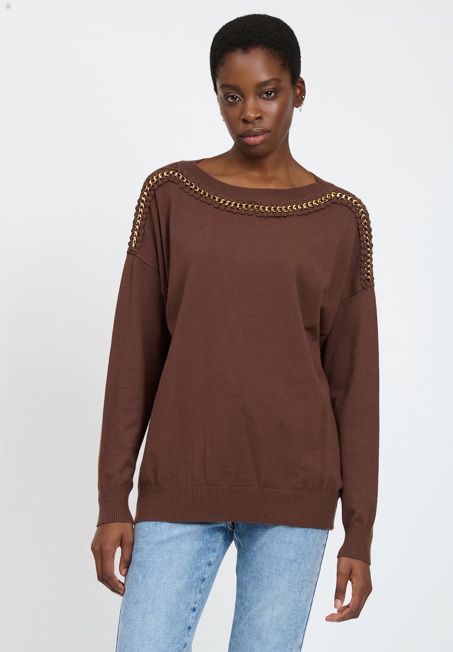 Джемпер INFLUENCER CHAIN-DETAILED, Brown
Джемпер INFLUENCER CHAIN-DETAILED, Brown