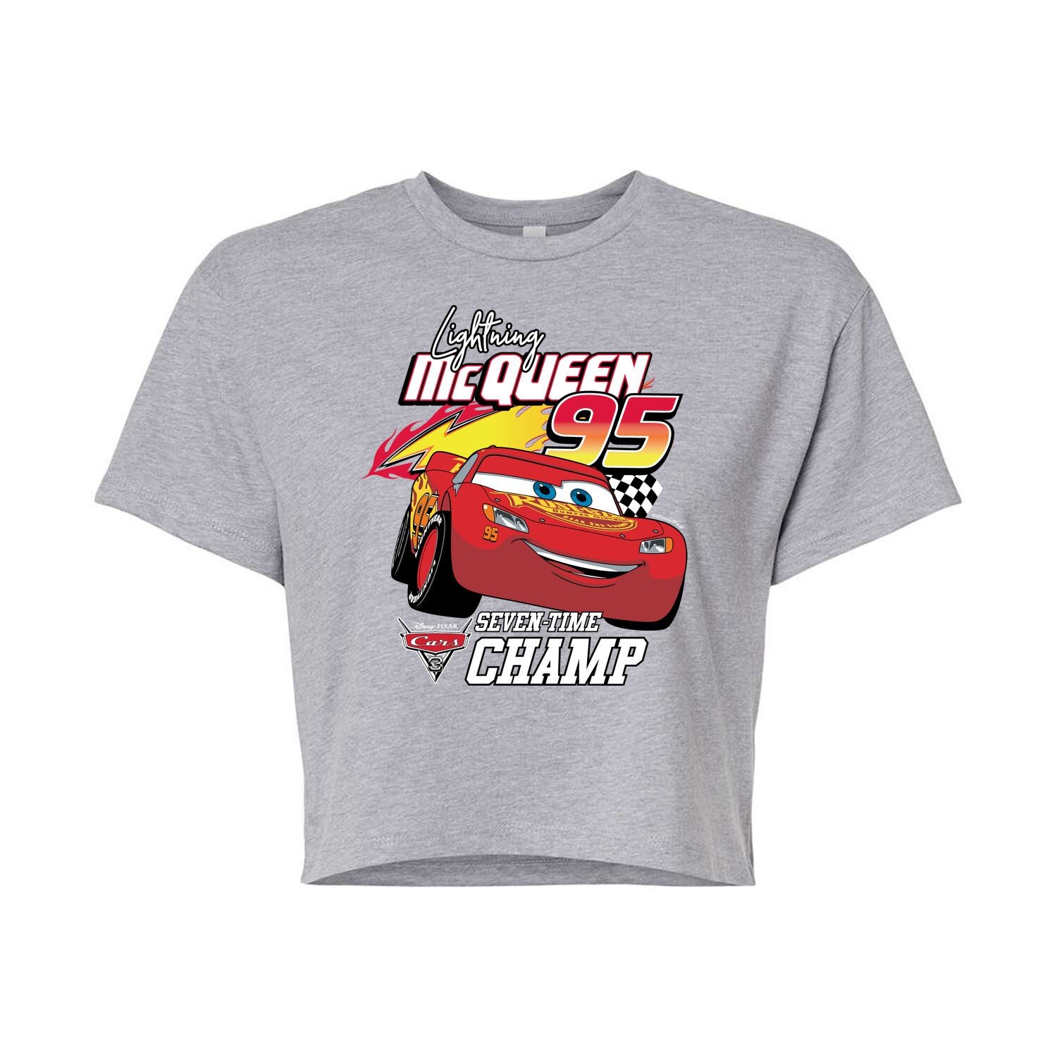 Укороченная футболка с рисунком McQueen Disney/Pixar's Cars Juniors Disney, серый
Укороченная футболка с рисунком McQueen Disney/Pixar's Cars Juniors Disney, серый