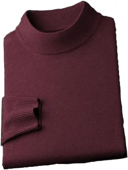 Свитер с высоким воротником, вязаный пуловер с длинным рукавом
Свитер с высоким воротником, вязаный пуловер с длинным рукавом