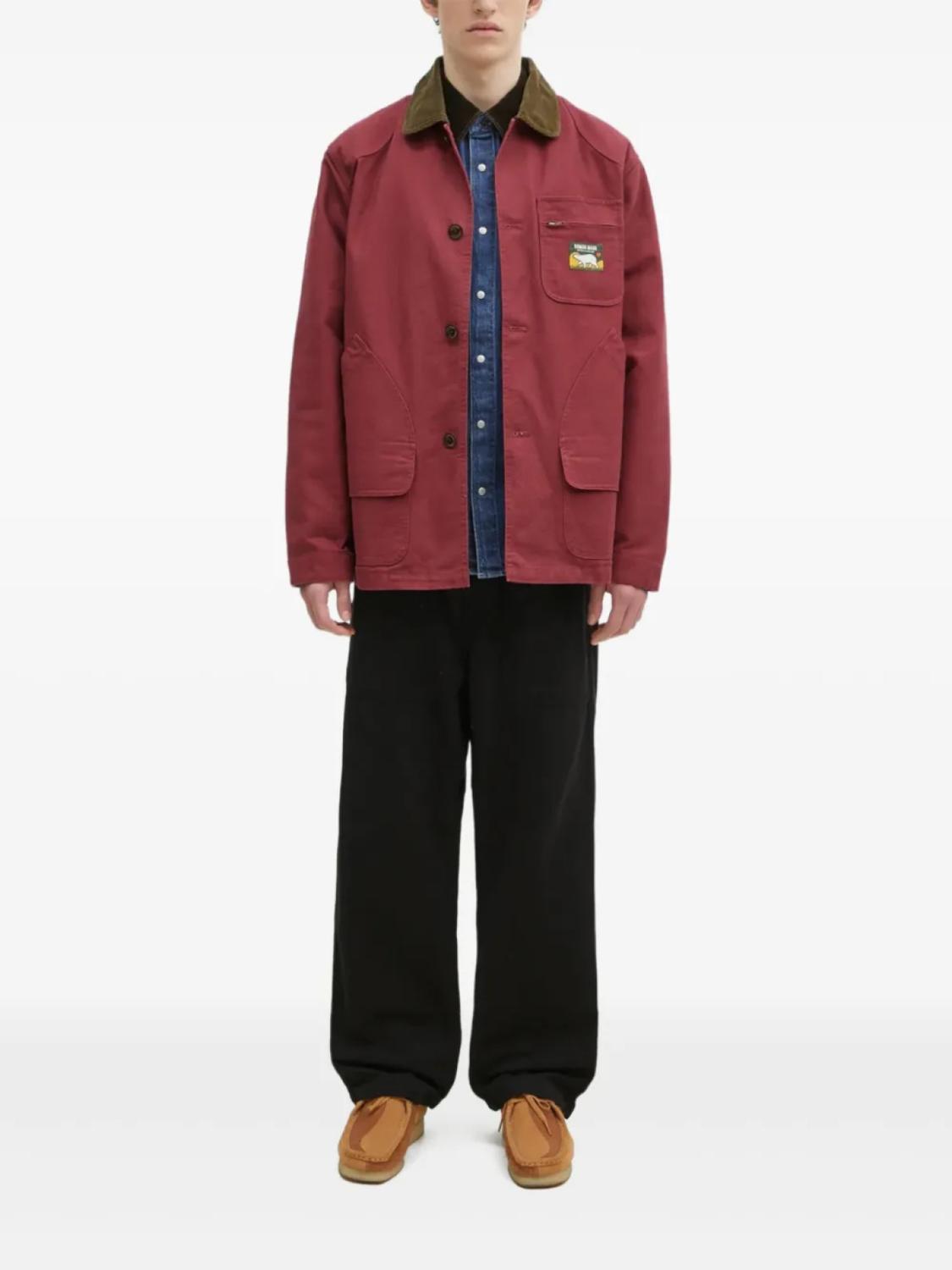 Рубашка из денима с клетчатыми вставками Human Made, красный
Рубашка из денима с клетчатыми вставками Human Made, красный