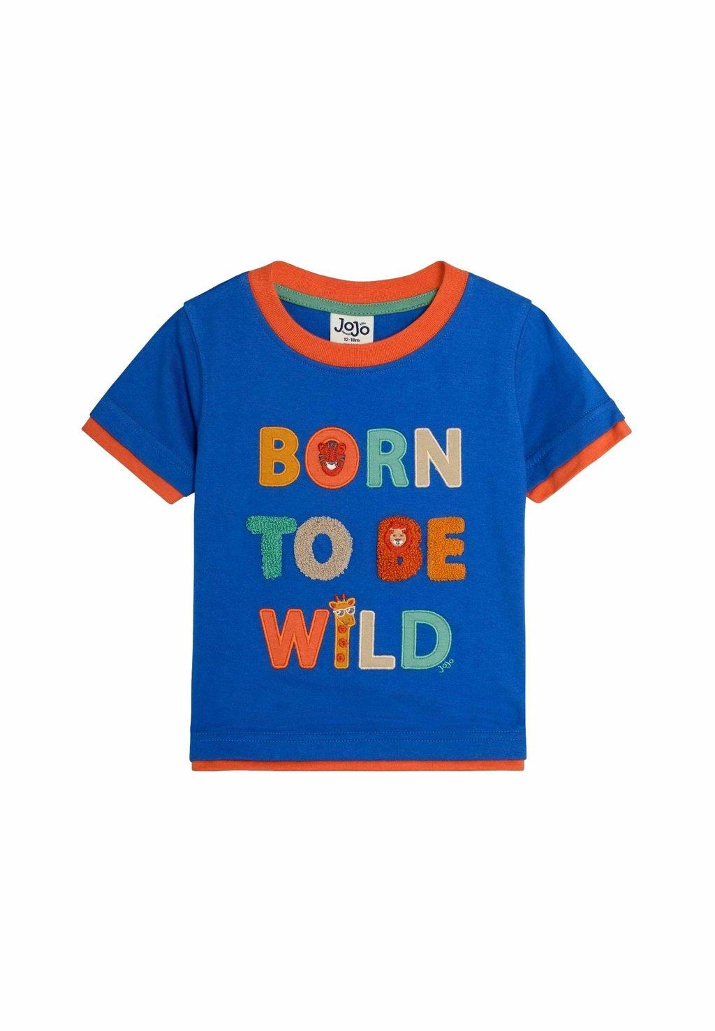 Футболка с принтом REGULAR FIT-BORN TO BE WILD JoJo Maman Bébé, синий
Футболка с принтом REGULAR FIT-BORN TO BE WILD JoJo Maman Bébé, синий