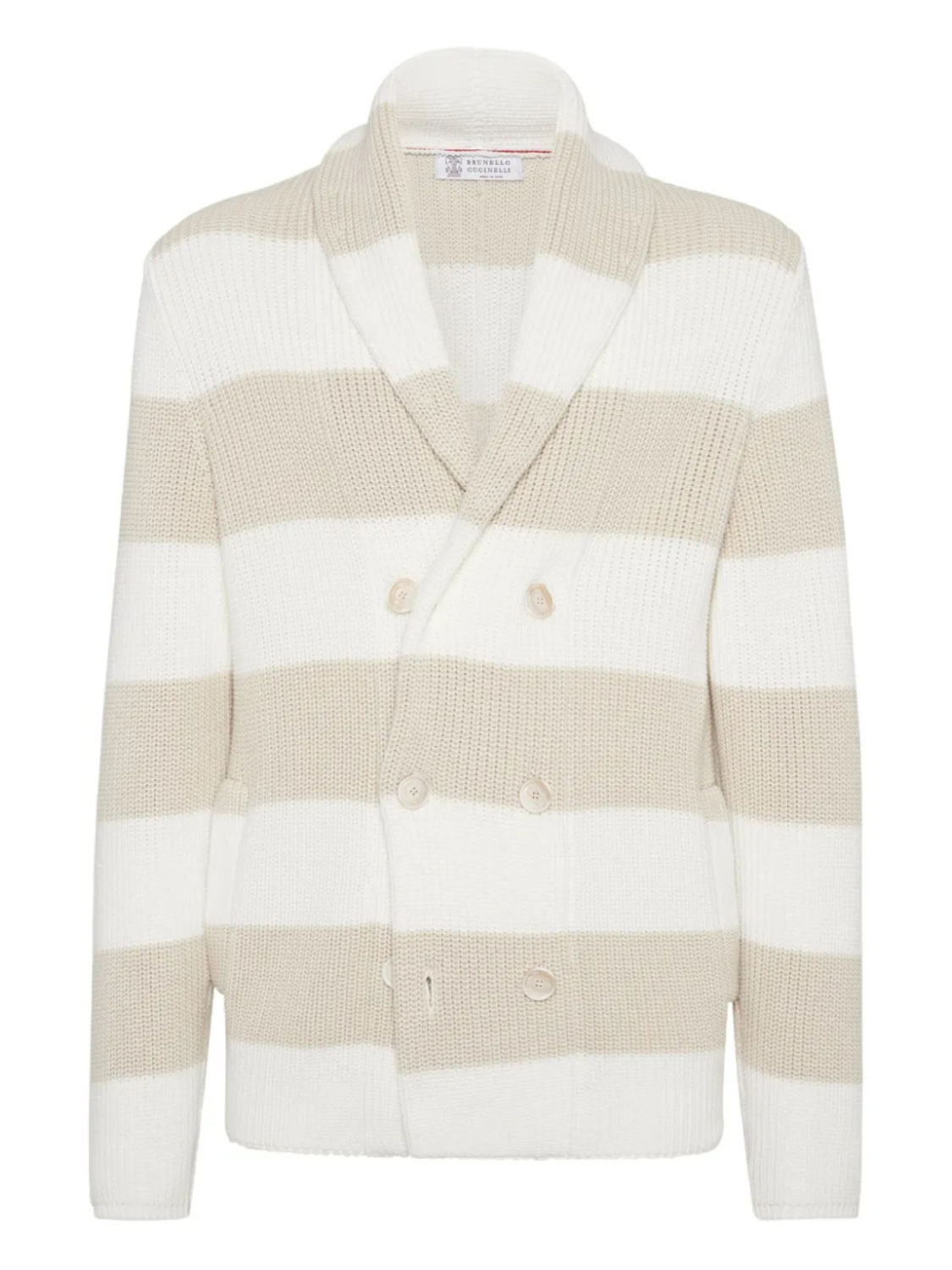 Brunello Cucinelli кардиган в полоску, нейтральный
Brunello Cucinelli кардиган в полоску, нейтральный