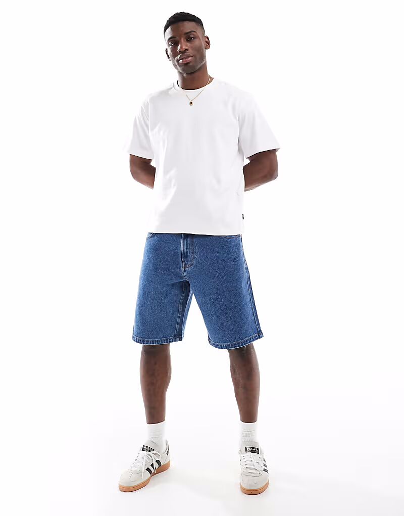 Hollister мешковатые плотницкие джинсовые шорты длиной до колена синего цвета
Hollister мешковатые плотницкие джинсовые шорты длиной до колена синего цвета