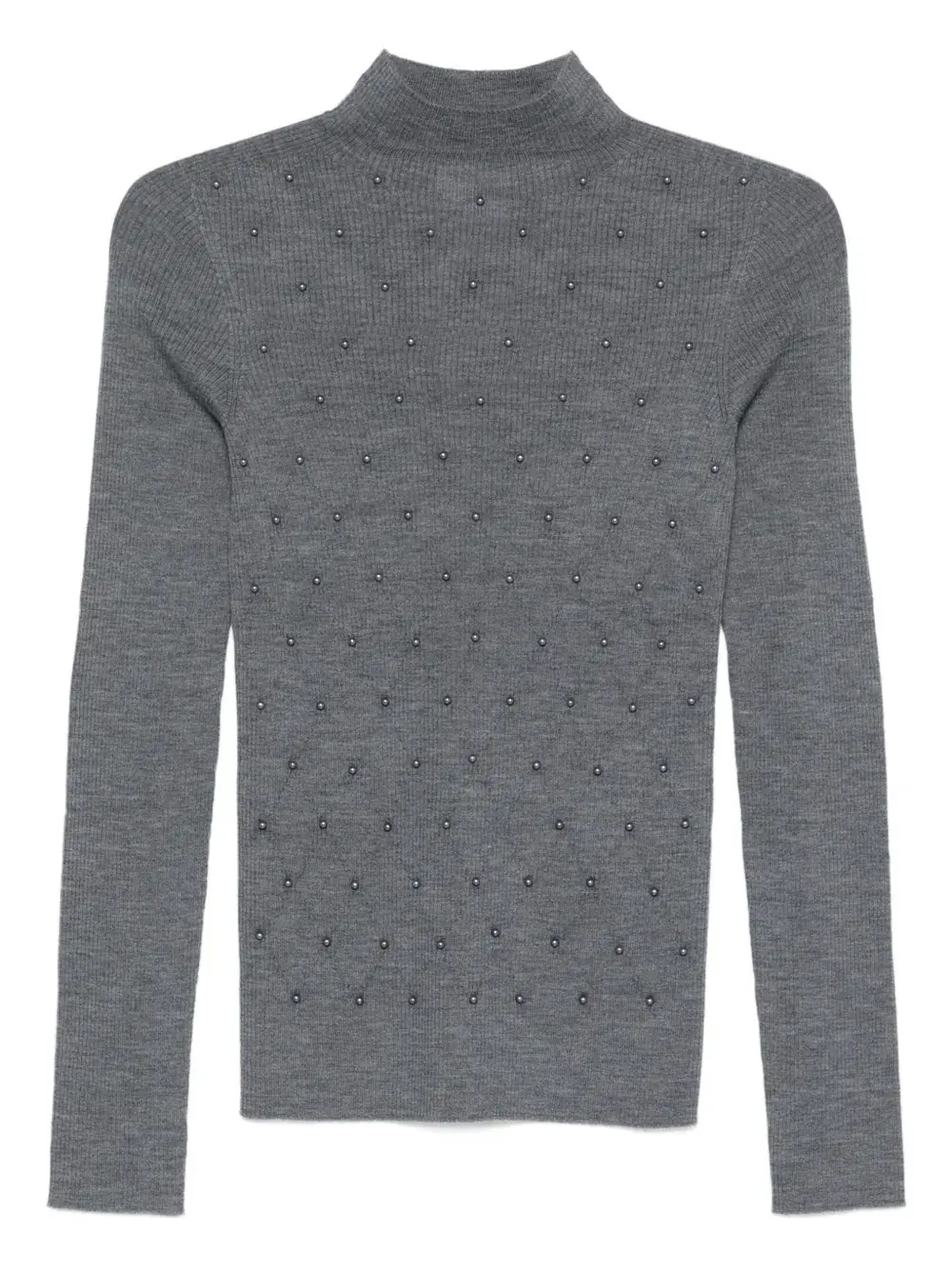 Декорированный шерстяной топ с высоким воротником LIU JO, серый
Декорированный шерстяной топ с высоким воротником LIU JO, серый