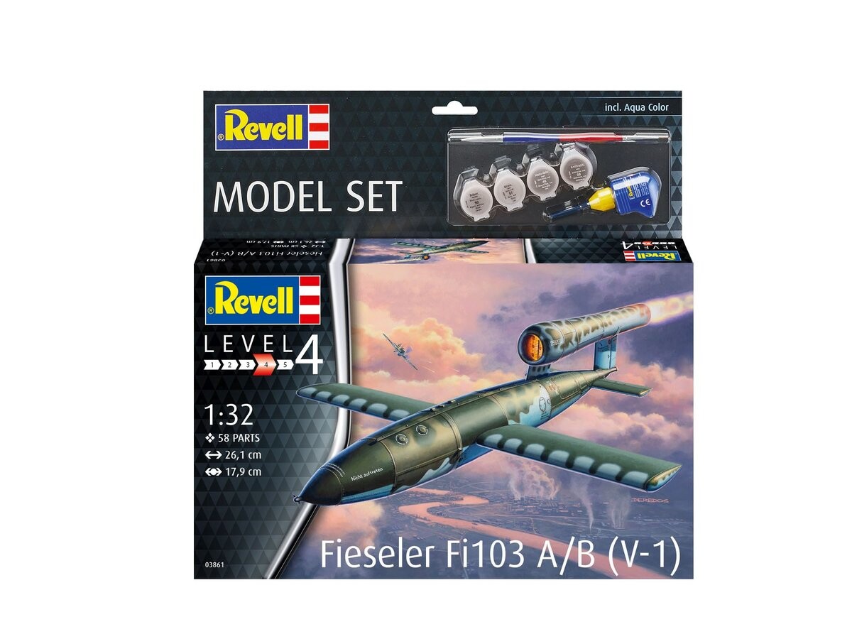 Набор моделей 1/32 /63861/ fieseler fi103 v-1 Revell
Набор моделей 1/32 /63861/ fieseler fi103 v-1 Revell