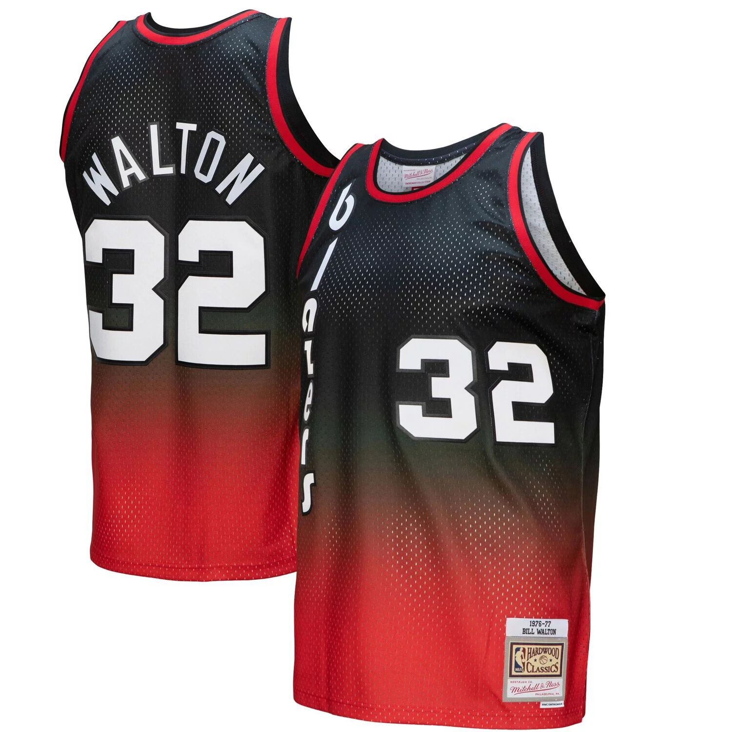 Мужская майка Mitchell & Ness Bill Walton Red/Black Portland Trail Blazers 1976/77 Hardwood Classics Fadeaway Swingman Player
Мужская майка Mitchell & Ness Bill Walton Red/Black Portland Trail Blazers 1976/77 Hardwood Classics Fadeaway Swingman Player