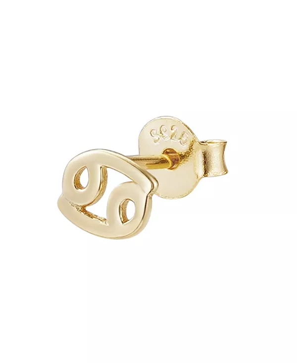 Серьги-Гвоздики с одним знаком зодиака из стерлингового серебра 925 пробы с позолотой 14 карат Adornia Fine, gold-cancer
Серьги-Гвоздики с одним знаком зодиака из стерлингового серебра 925 пробы с позолотой 14 карат Adornia Fine, gold-cancer