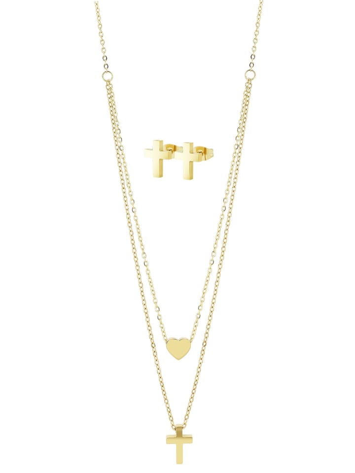 Adeliás Женское колье с подвеской - из нержавеющей стали с золотым покрытием
Adeliás Женское колье с подвеской - из нержавеющей стали с золотым покрытием