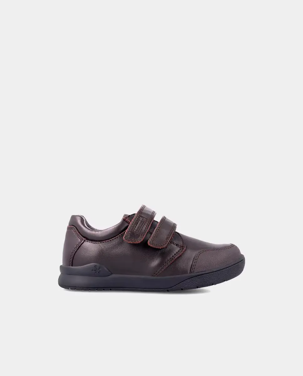 Туфли для девочек из коричневой кожи наппа с застежкой-липучкой Biomecanics, коричневый 
Туфли для девочек из коричневой кожи наппа с застежкой-липучкой Biomecanics, коричневый