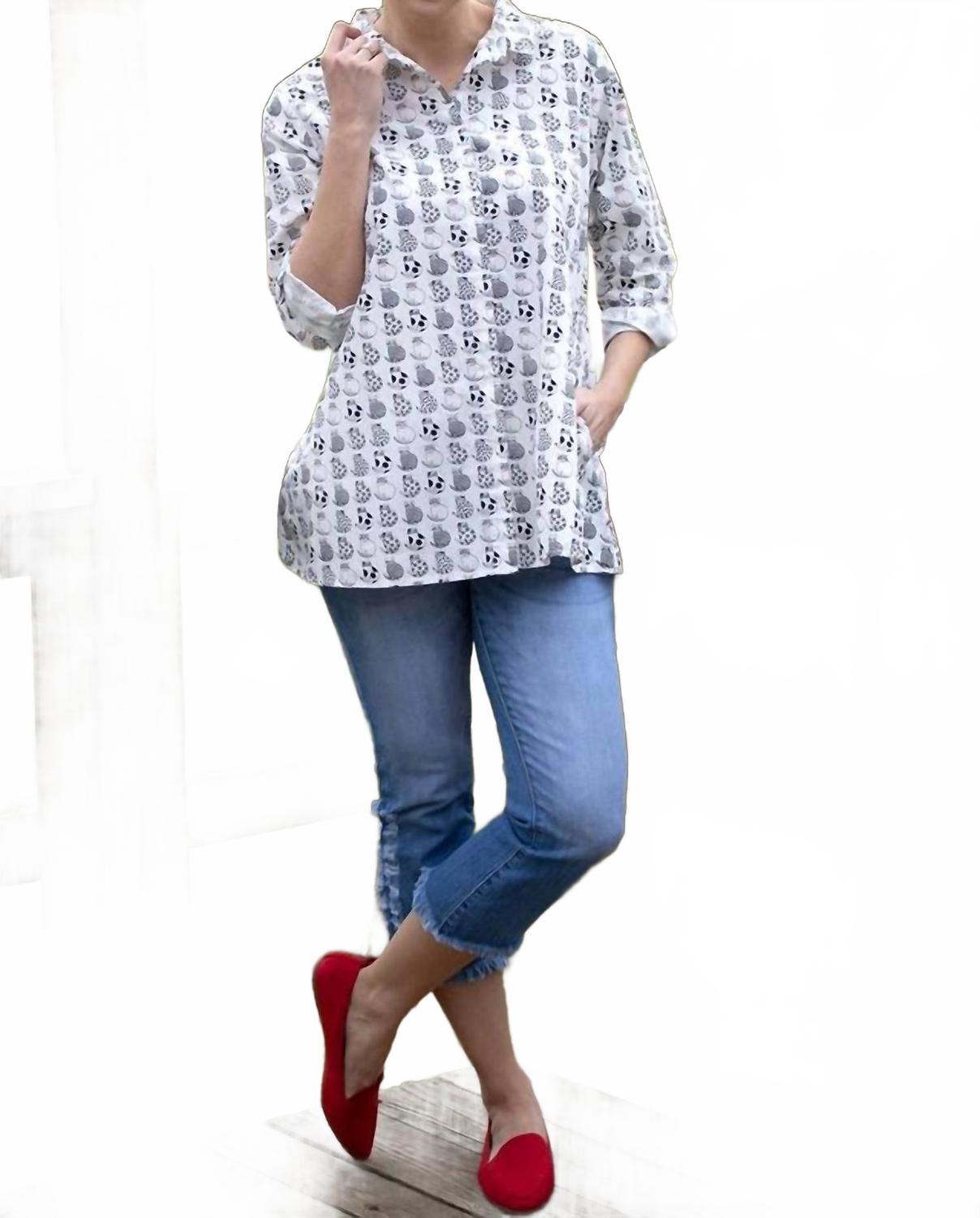 Логан Рубашка на пуговицах с принтом кошек Tulip Clothing, Alley Cats
Логан Рубашка на пуговицах с принтом кошек Tulip Clothing, Alley Cats