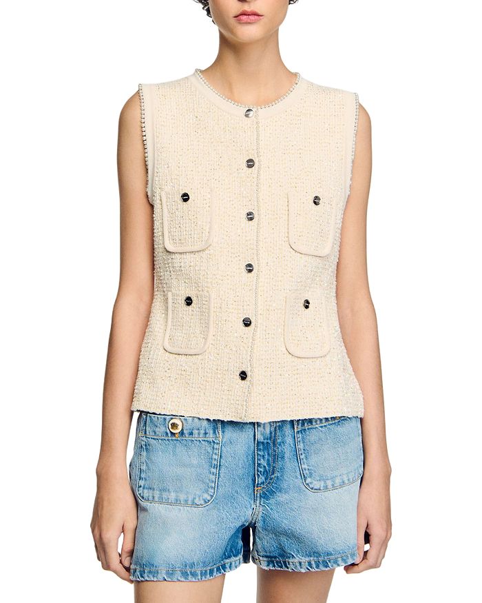 Декоративный твидовый жилет Sandro, слоновая кость/кремовый, Бежевый, Декоративный твидовый жилет Sandro, слоновая кость/кремовый
Декоративный твидовый жилет Sandro, слоновая кость/кремовый, Бежевый, Декоративный твидовый жилет Sandro, слоновая кость/кремовый