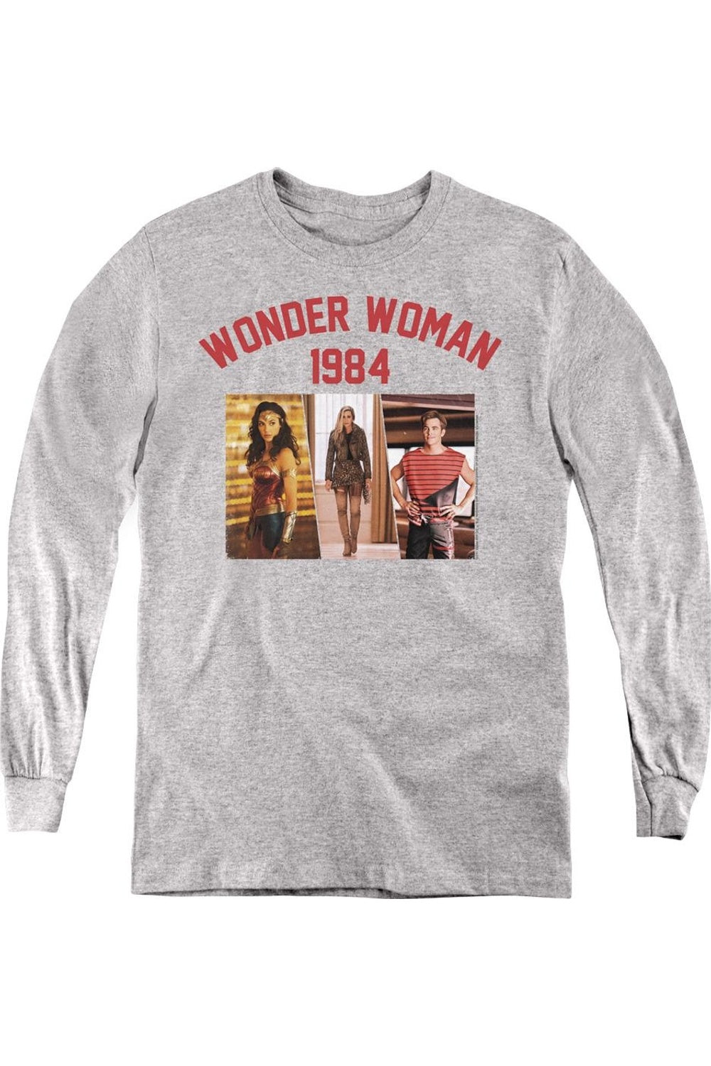 Молодежная толстовка с длинным рукавом Wonder Woman 84 Collegiate Montage Gildan, Athletic Heather
Молодежная толстовка с длинным рукавом Wonder Woman 84 Collegiate Montage Gildan, Athletic Heather