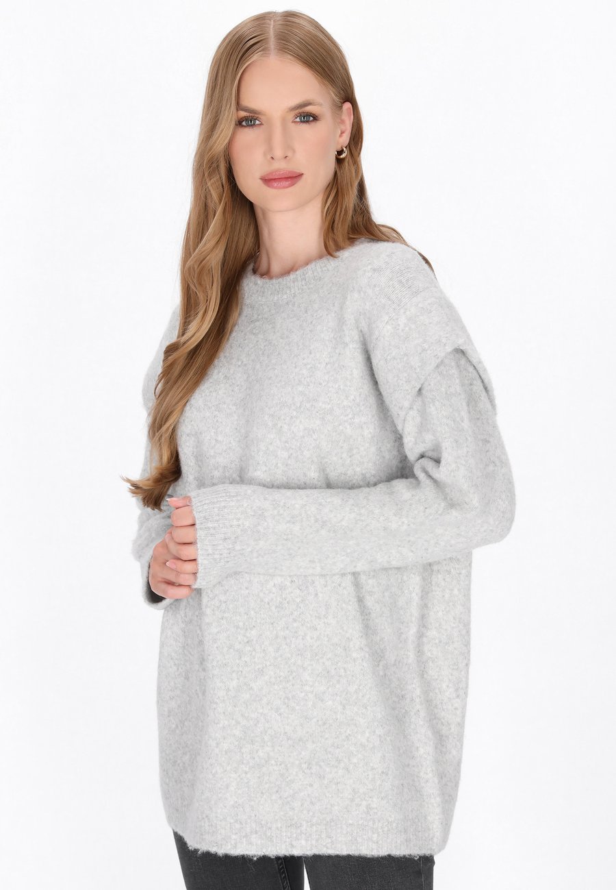 Джемпер DreiMaster Jumper, Grey Melange/Mottled Grey
Джемпер DreiMaster Jumper, Grey Melange/Mottled Grey