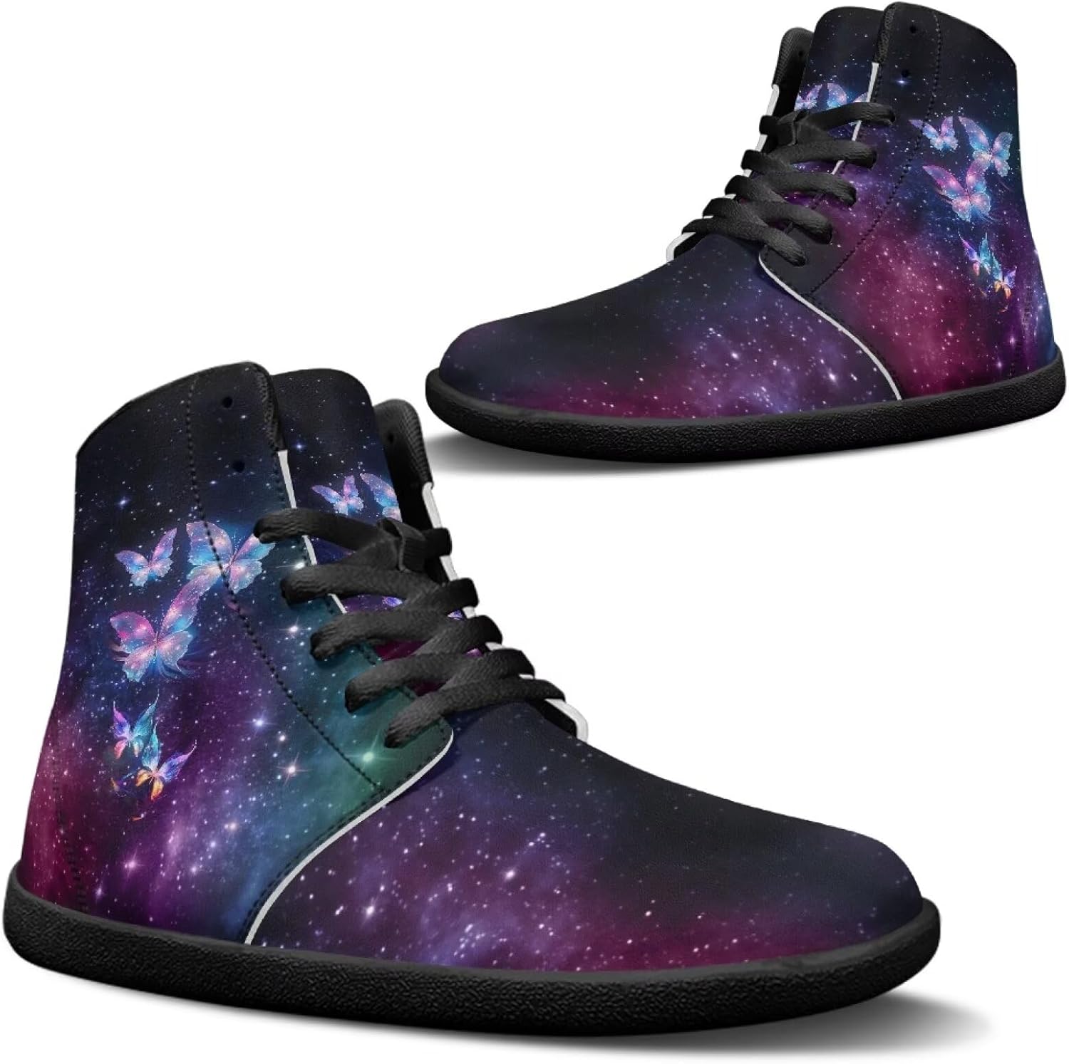 Высокие повседневные обувь из искусственной кожи с широкой носочной частью, противоскользящие кроссовки на шнуровке, спортивная и рабочая обувь Goronwyfloyd, Starry and Buttterflies
Высокие повседневные обувь из искусственной кожи с широкой носочной частью, противоскользящие кроссовки на шнуровке, спортивная и рабочая обувь Goronwyfloyd, Starry and Buttterflies