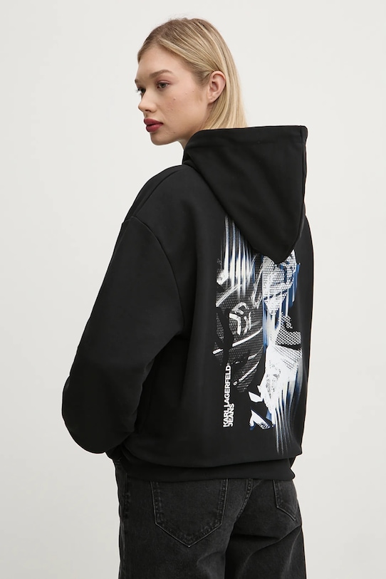 Хлопковая толстовка Karl Lagerfeld Jeans, черный
Хлопковая толстовка Karl Lagerfeld Jeans, черный