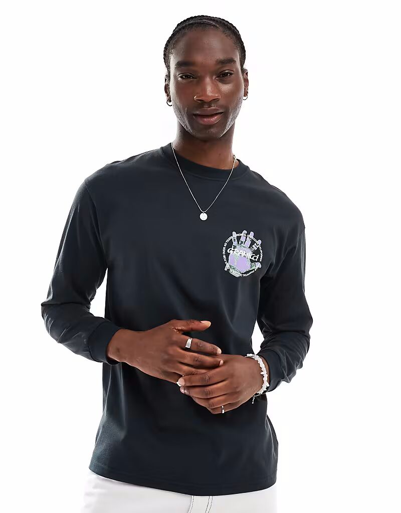 Футболка с длинным рукавом с принтом руки альпиниста Gramicci в винтажном черном цвете
Футболка с длинным рукавом с принтом руки альпиниста Gramicci в винтажном черном цвете