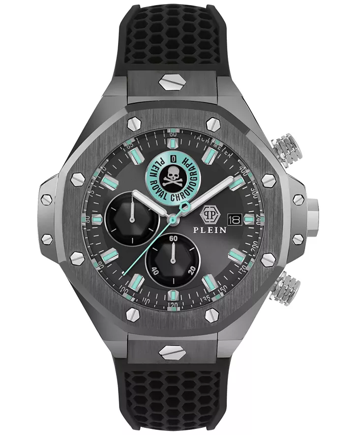 Мужские часы Chronograph Royal Black с силиконовым ремешком, 46 мм Philipp Plein
Мужские часы Chronograph Royal Black с силиконовым ремешком, 46 мм Philipp Plein