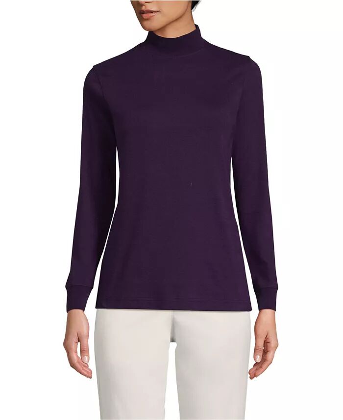 Женская свободная хлопковая водолазка с длинным рукавом Lands' End, фиолетовый
Женская свободная хлопковая водолазка с длинным рукавом Lands' End, фиолетовый