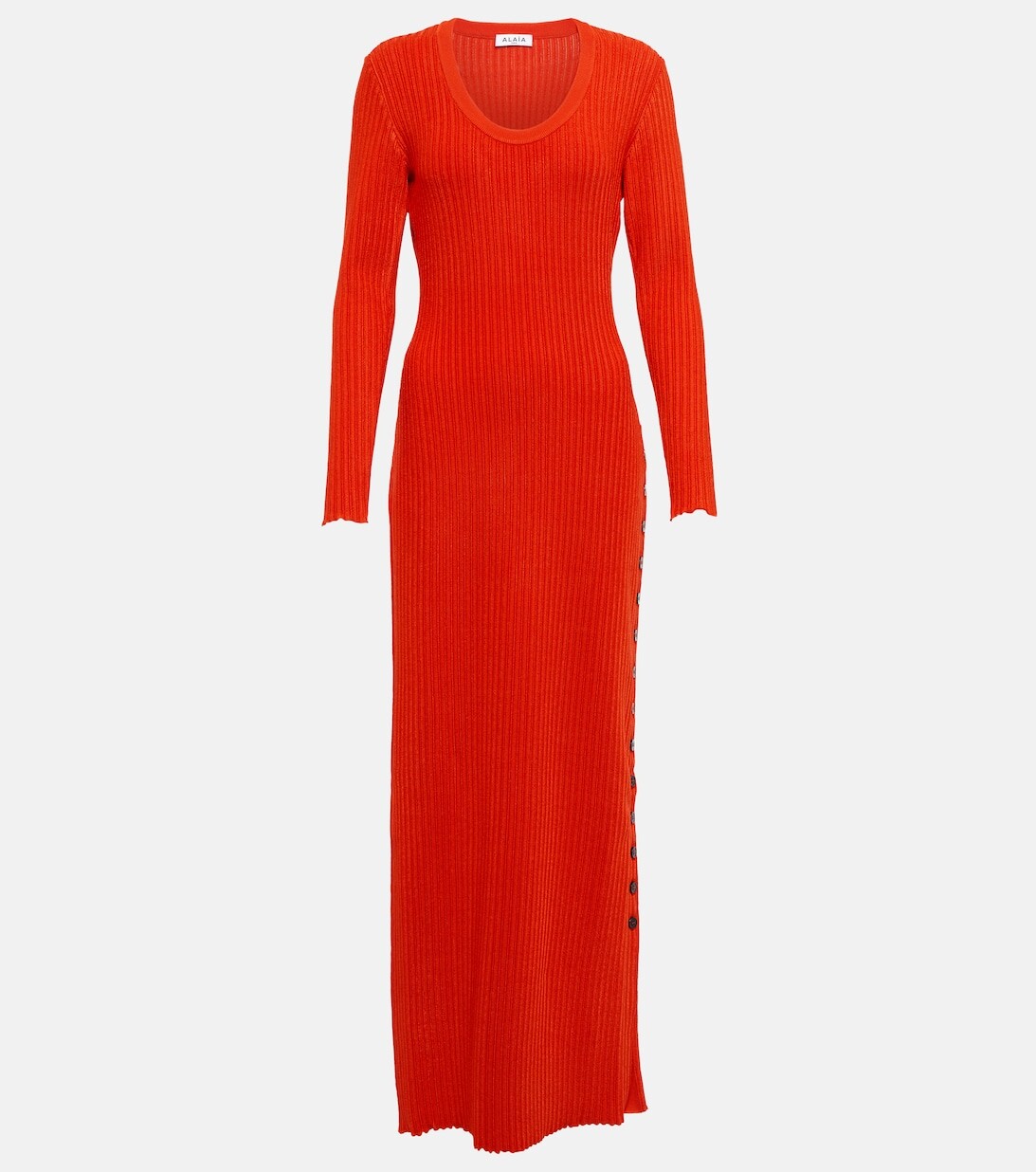 Трикотажное платье макси в рубчик ALAÏA, красный
Трикотажное платье макси в рубчик ALAÏA, красный