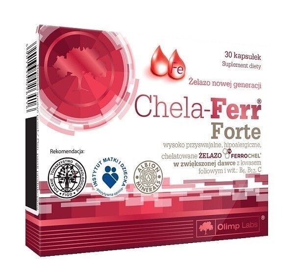 Набор витаминов и минералов Olimp Chela-Ferr Forte, 30 шт
Набор витаминов и минералов Olimp Chela-Ferr Forte, 30 шт