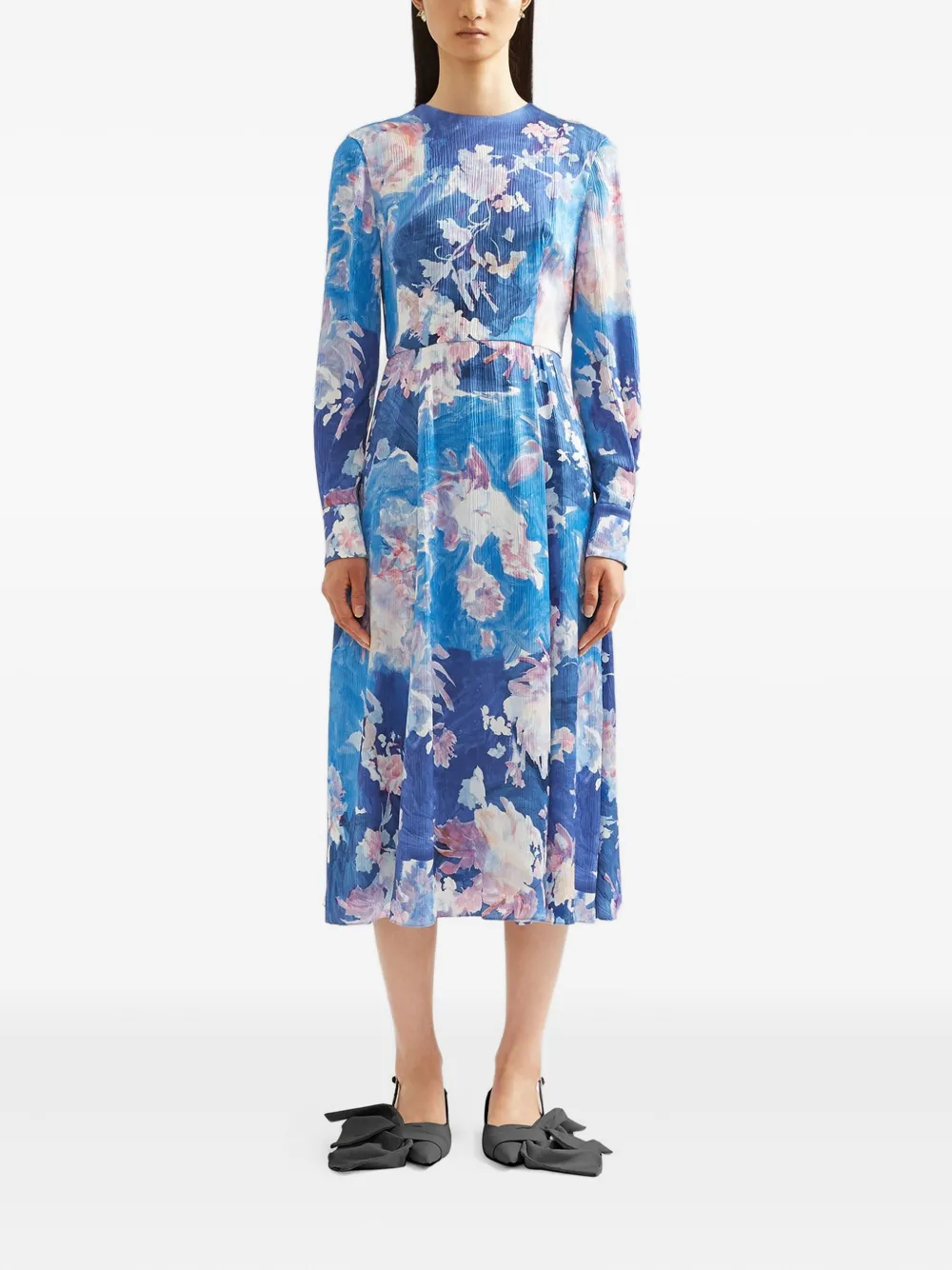 Платье миди с цветочным принтом ERDEM, синий
Платье миди с цветочным принтом ERDEM, синий