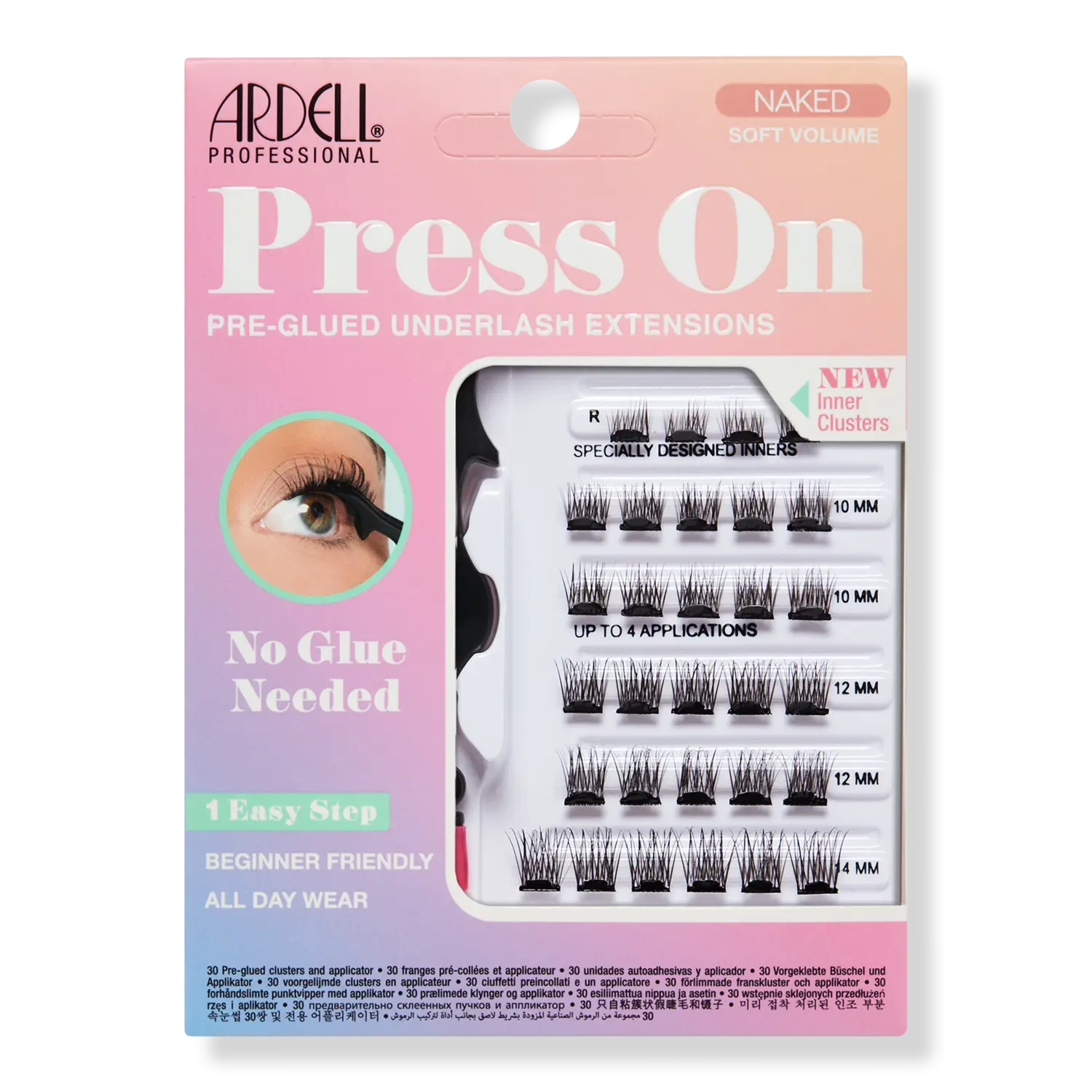 Накладные ресницы Naked Press On Soft Volume, легкие, с предварительно нанесенным клеем. Ardell
Накладные ресницы Naked Press On Soft Volume, легкие, с предварительно нанесенным клеем. Ardell