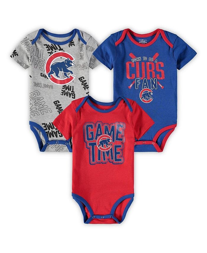 Комплект боди Game Time из трех частей для новорожденных Chicago Cubs, королевский, красный, серый с меланжем Outerstuff, синий
Комплект боди Game Time из трех частей для новорожденных Chicago Cubs, королевский, красный, серый с меланжем Outerstuff, синий