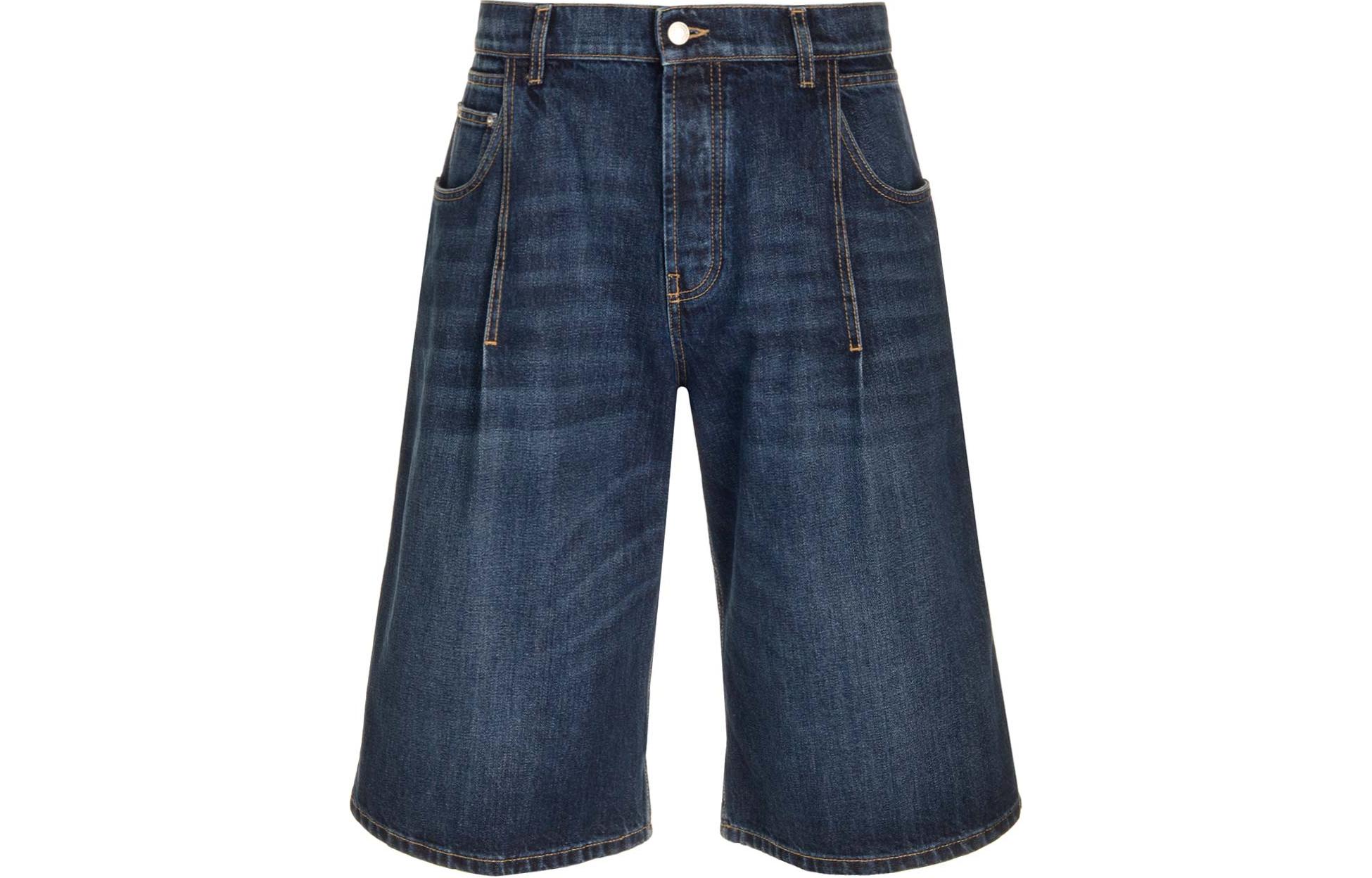 Джинсовые шорты до колена Alexander McQueen, синие
Джинсовые шорты до колена Alexander McQueen, синие