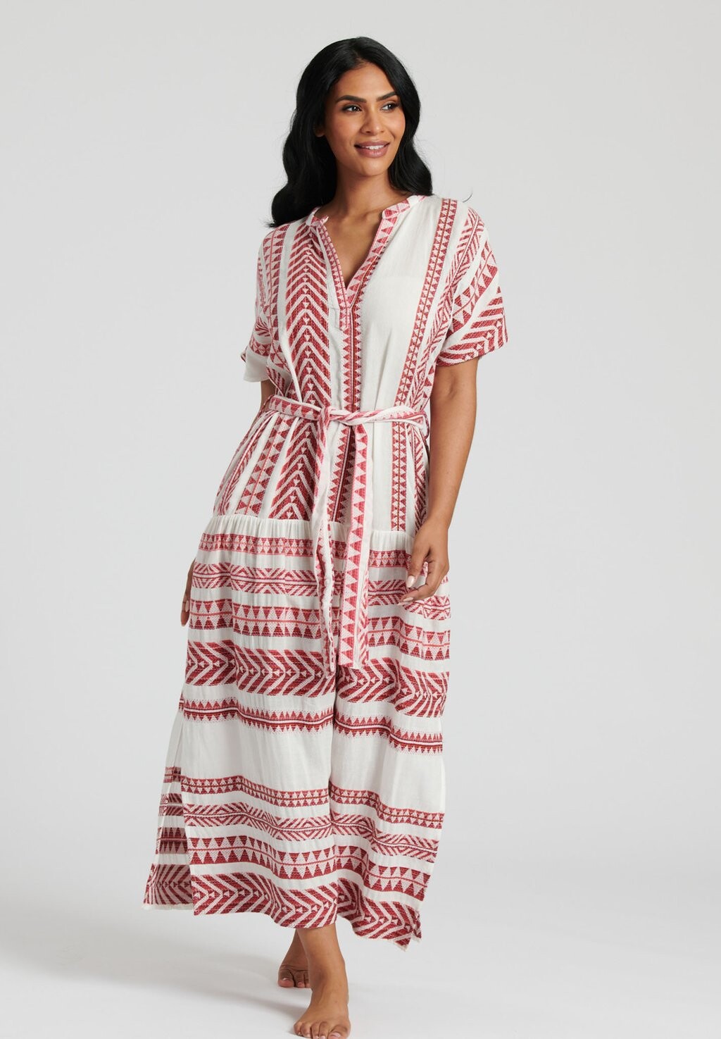 Пляжный аксессуар Jacquard Tie Waist Midi South Beach, бордовый
Пляжный аксессуар Jacquard Tie Waist Midi South Beach, бордовый