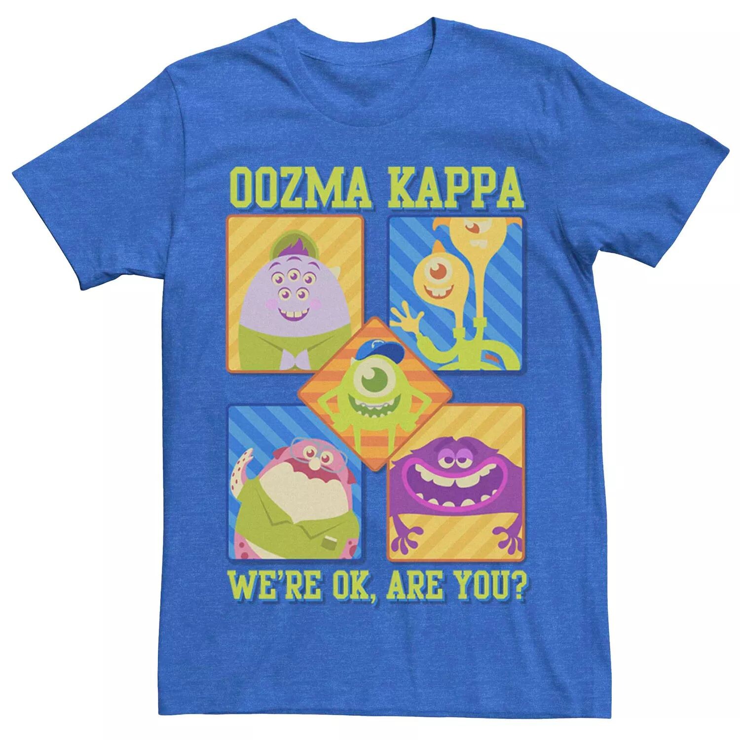 Мужская футболка Disney Pixar Monsters University Oozma Kappa Cartoon Group Licensed Character
Мужская футболка Disney Pixar Monsters University Oozma Kappa Cartoon Group Licensed Character