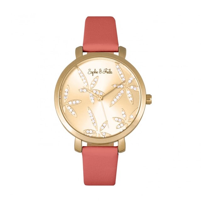 Кожаные наручные часы Key West с кристаллами Сваровски Sophie & Freda, желтый
Кожаные наручные часы Key West с кристаллами Сваровски Sophie & Freda, желтый