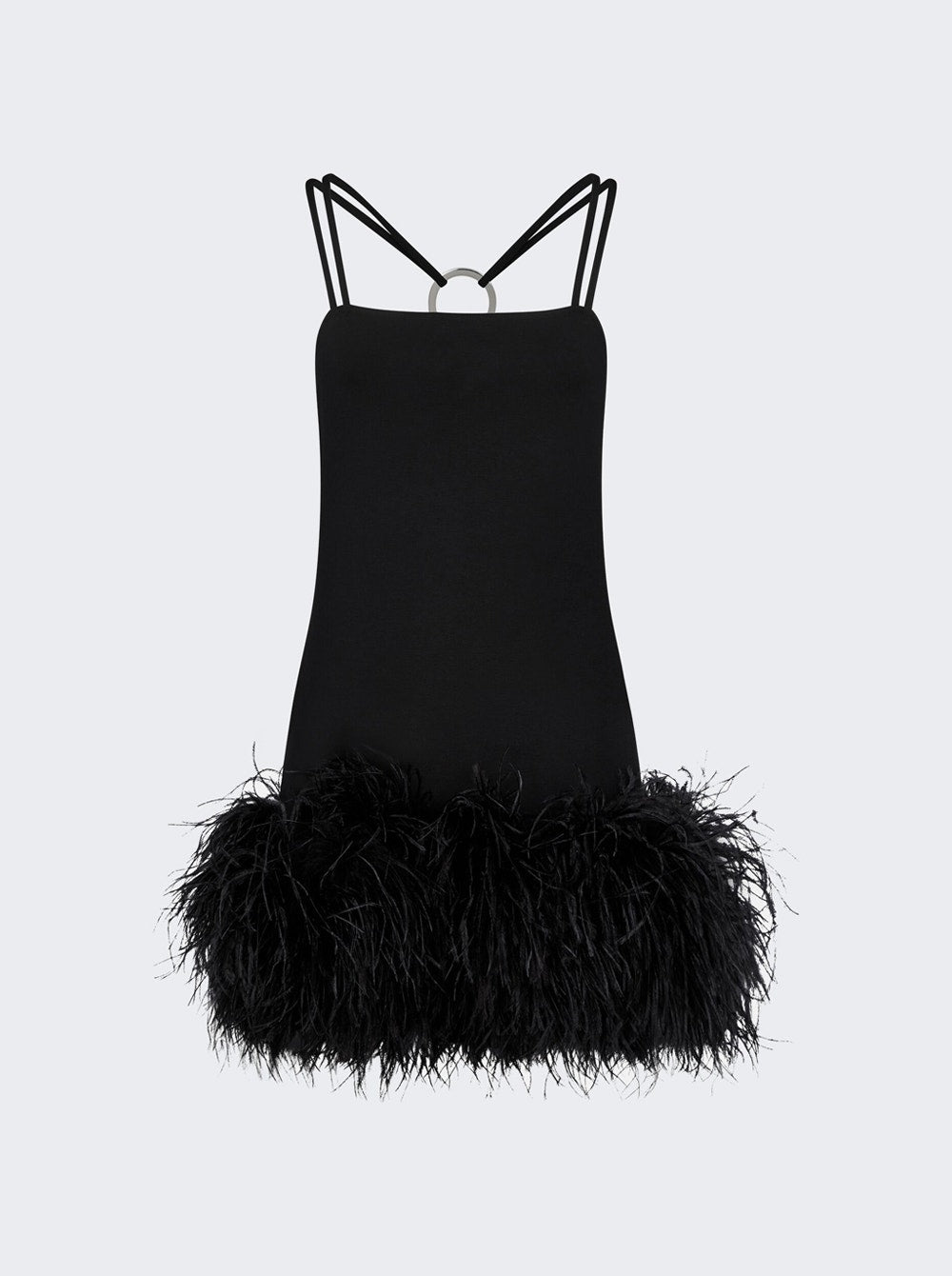 Мини-платье Фудзико The Attico, черный 
Мини-платье Фудзико The Attico, черный