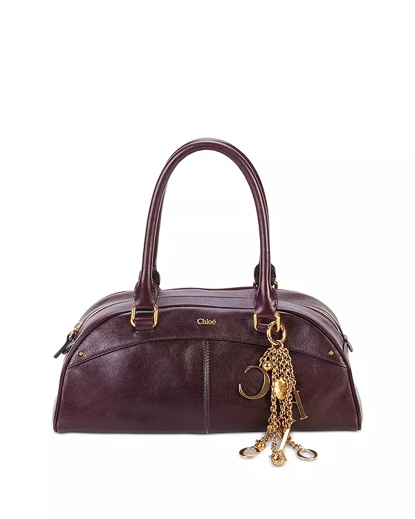 Кожаная сумка для боулинга Chloé, фиолетовый
Кожаная сумка для боулинга Chloé, фиолетовый