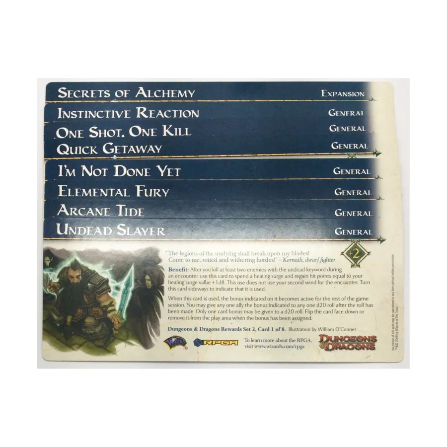Набор наград D&D 2 — карты 1–8, Dungeons & Dragons (4th Edition) - D&D Encounters, Worldwide Gameday, & Other Promotional Items
Набор наград D&D 2 — карты 1–8, Dungeons & Dragons (4th Edition) - D&D Encounters, Worldwide Gameday, & Other Promotional Items