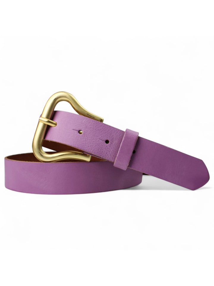 Женский кожаный ремень, золотого цвета с лавандовым оттенком FRONHOFER
Женский кожаный ремень, золотого цвета с лавандовым оттенком FRONHOFER