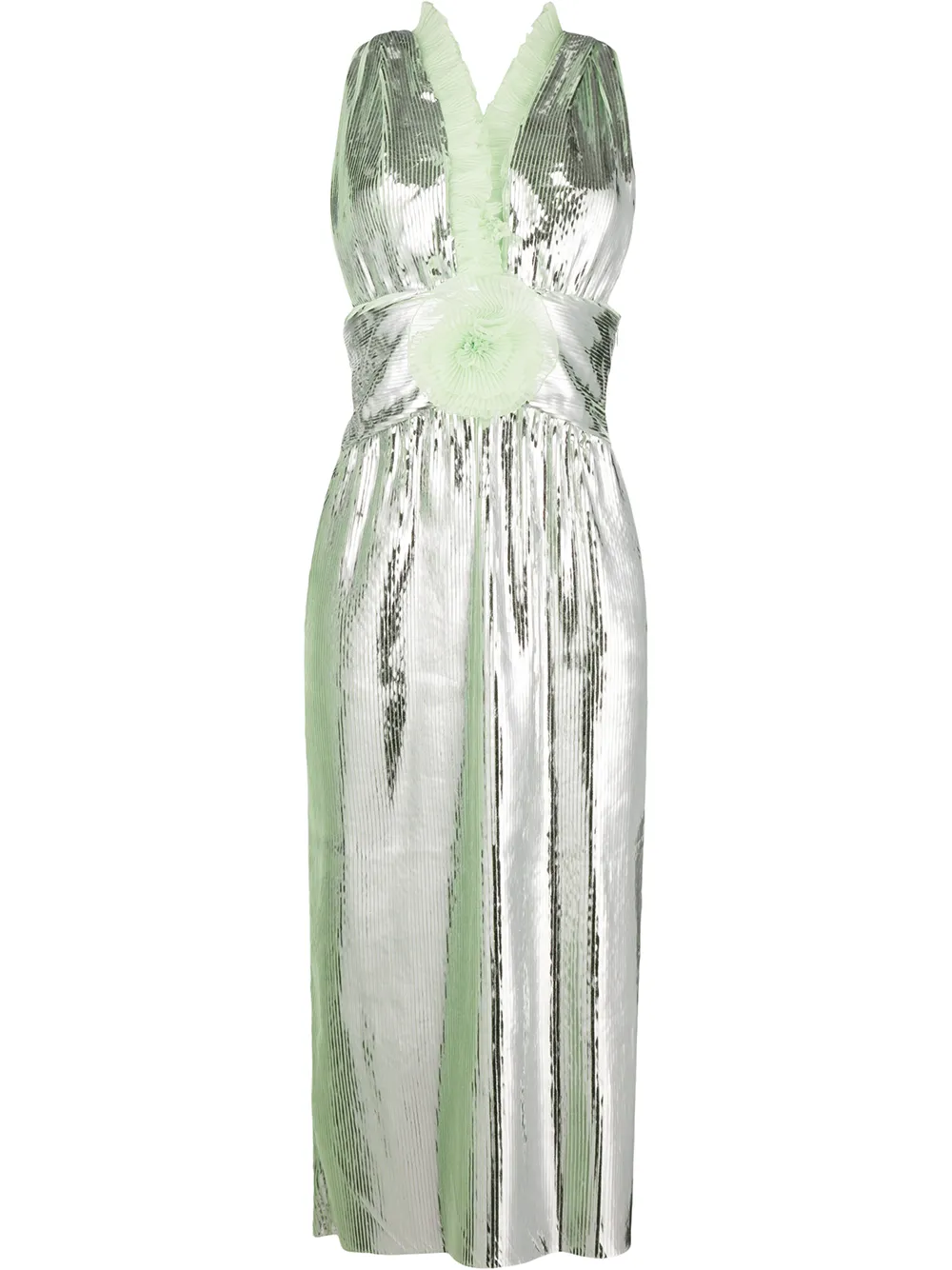 Платье миди с оборками Marco De Vincenzo, металлик
Платье миди с оборками Marco De Vincenzo, металлик