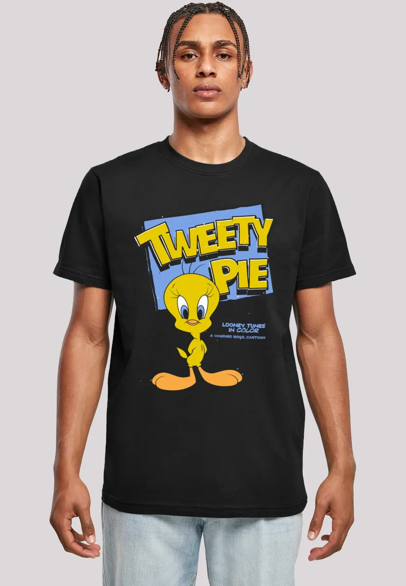 F4NT4STIC Футболка "Looney Tunes Classic Tweety Pie", мужская, премиум-мерч, стандартного кроя, базовая, с принтом, черный
F4NT4STIC Футболка "Looney Tunes Classic Tweety Pie", мужская, премиум-мерч, стандартного кроя, базовая, с принтом, черный