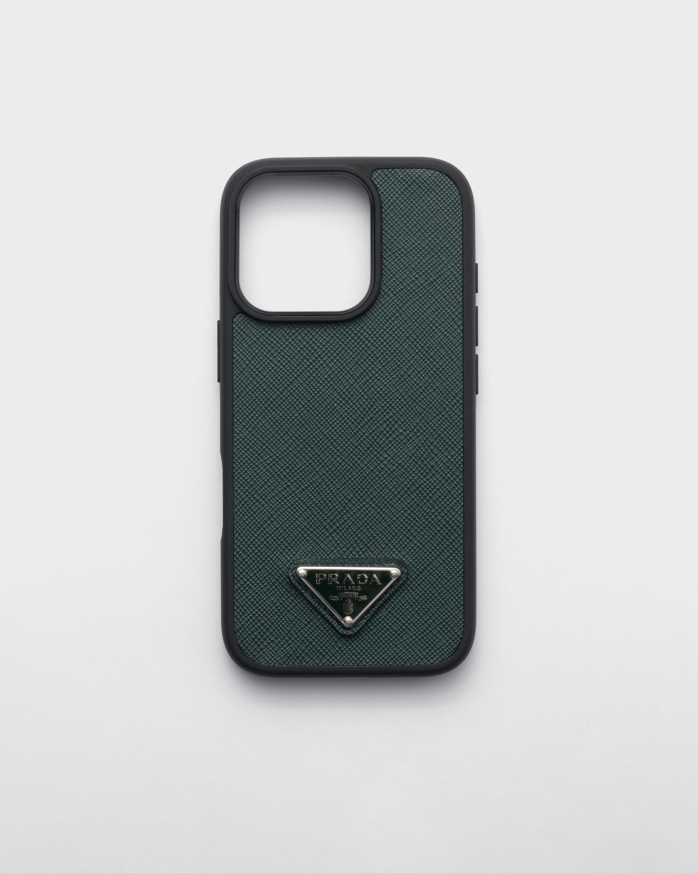 Чехол из сафьяновой кожи для iPhone 16 Pro Prada, зеленый
Чехол из сафьяновой кожи для iPhone 16 Pro Prada, зеленый