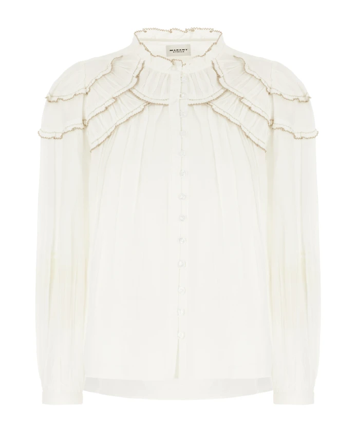 Стильный топ для создания модных образов. Marant Ãtoile, белый
Стильный топ для создания модных образов. Marant Ãtoile, белый