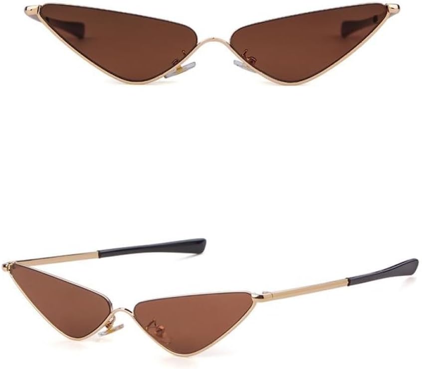 Винтажные металлические тонкие солнцезащитные очки 2027 года для женщин, треугольная оправа, модные солнцезащитные очки с линзами «кошачий глаз» и «океанский» MTZJH, C2 Tea
Винтажные металлические тонкие солнцезащитные очки 2027 года для женщин, треугольная оправа, модные солнцезащитные очки с линзами «кошачий глаз» и «океанский» MTZJH, C2 Tea