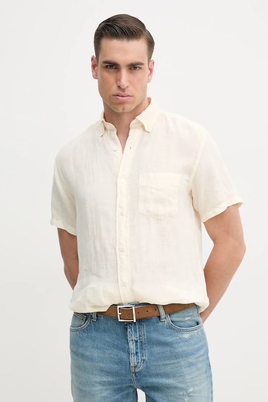 Льняная рубашка Gant, бежевый
Льняная рубашка Gant, бежевый