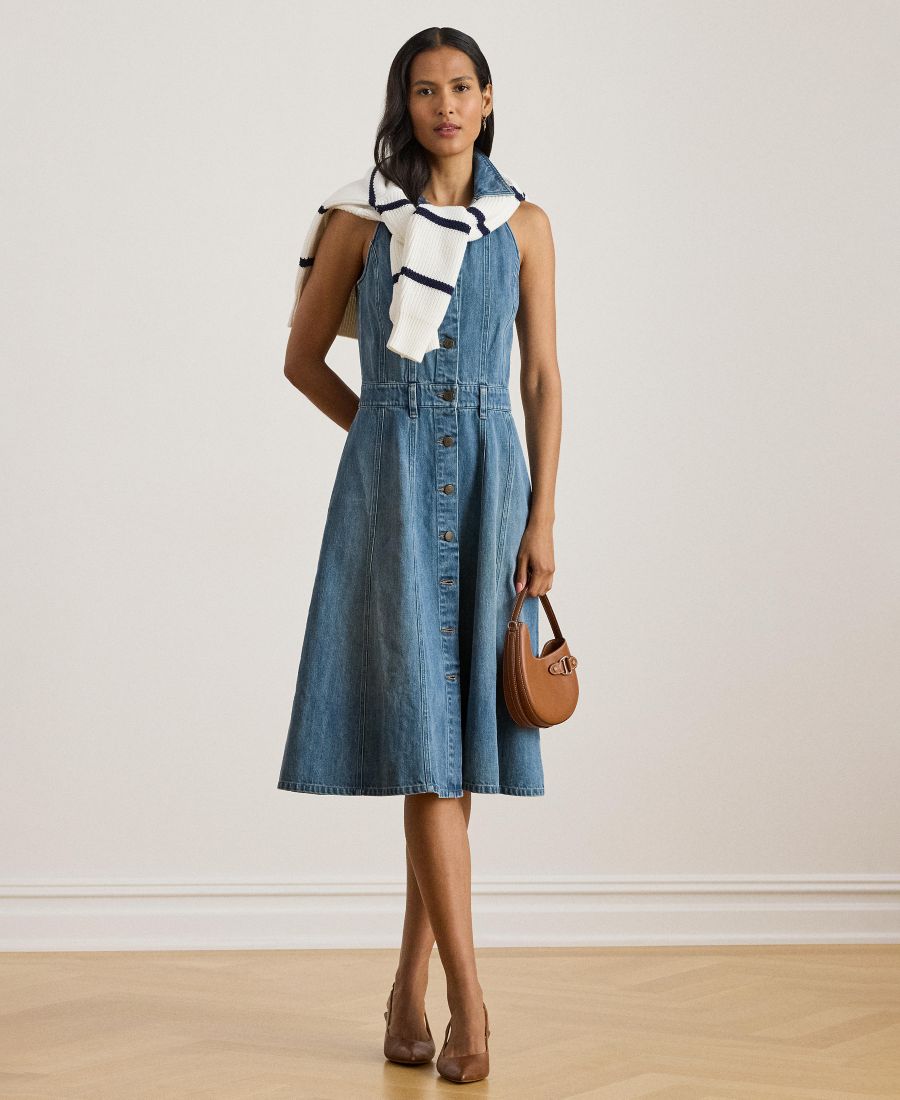 Женское платье-рубашка без рукавов с панелями Lauren Ralph Lauren, Galvin Wash
Женское платье-рубашка без рукавов с панелями Lauren Ralph Lauren, Galvin Wash