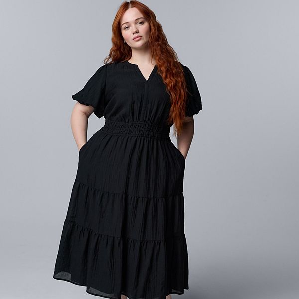 Платье макси Plus size Simply Vera Vera Wang, Black
Платье макси Plus size Simply Vera Vera Wang, Black